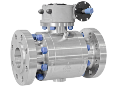 4"-600LB-RF F316L Metal Seated Trunnion Ball Valve
