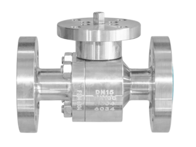 DN15-PN100 Metal Seated Floating Ball Valve Ready For Actuator