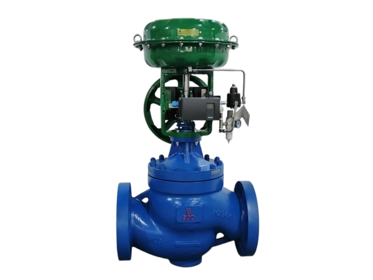 8-300LB-RF Diaphragm Pneumatic Actuated Control Valve C:W E:P Positioner