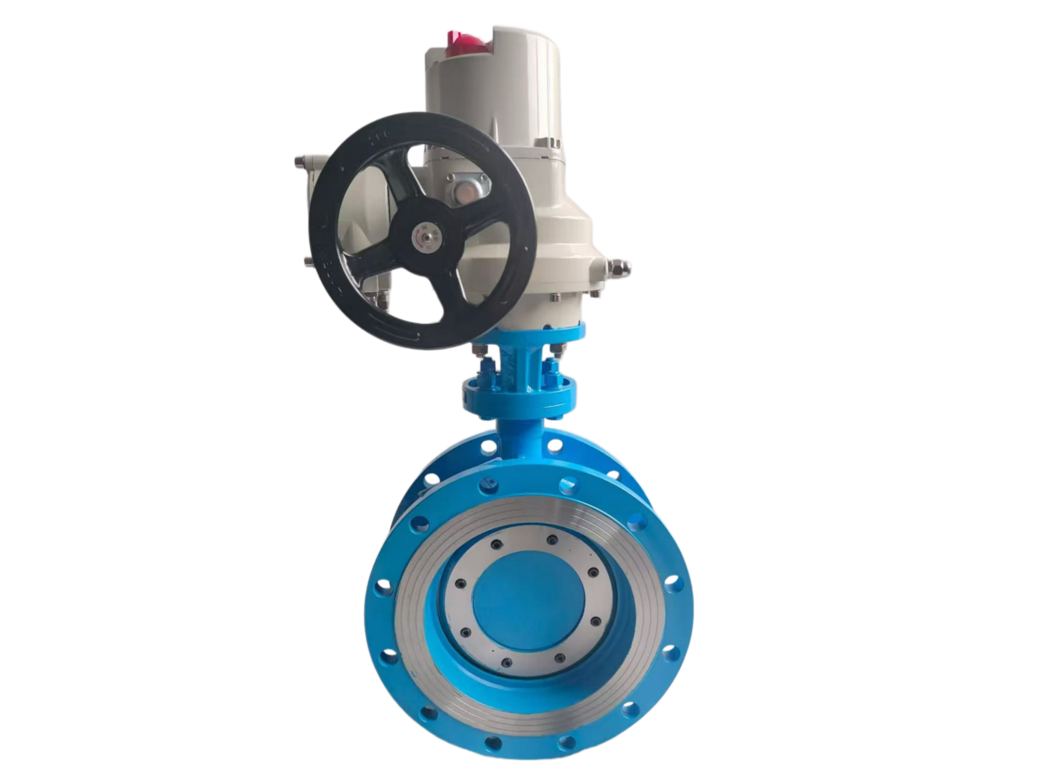 Motorized Triple offset Double Flange Butterfly Valve - Savvy Valves