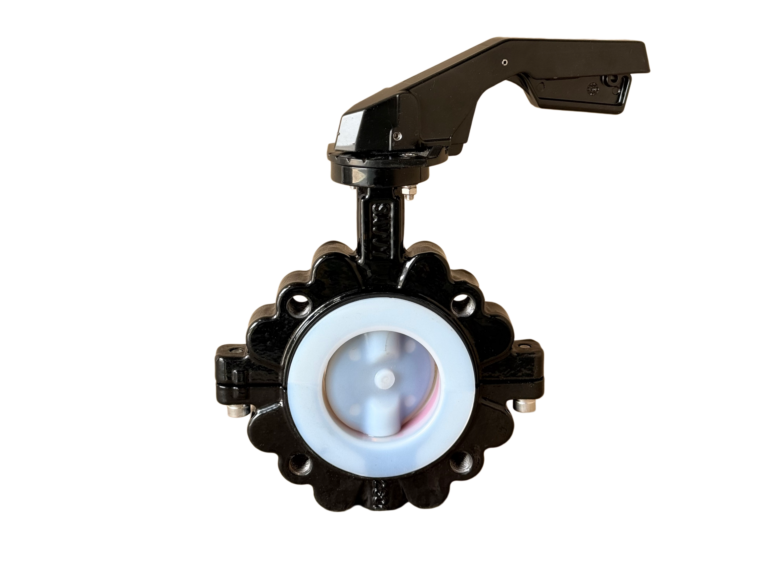 PFA fully internal lined butterfly valve lugged 2