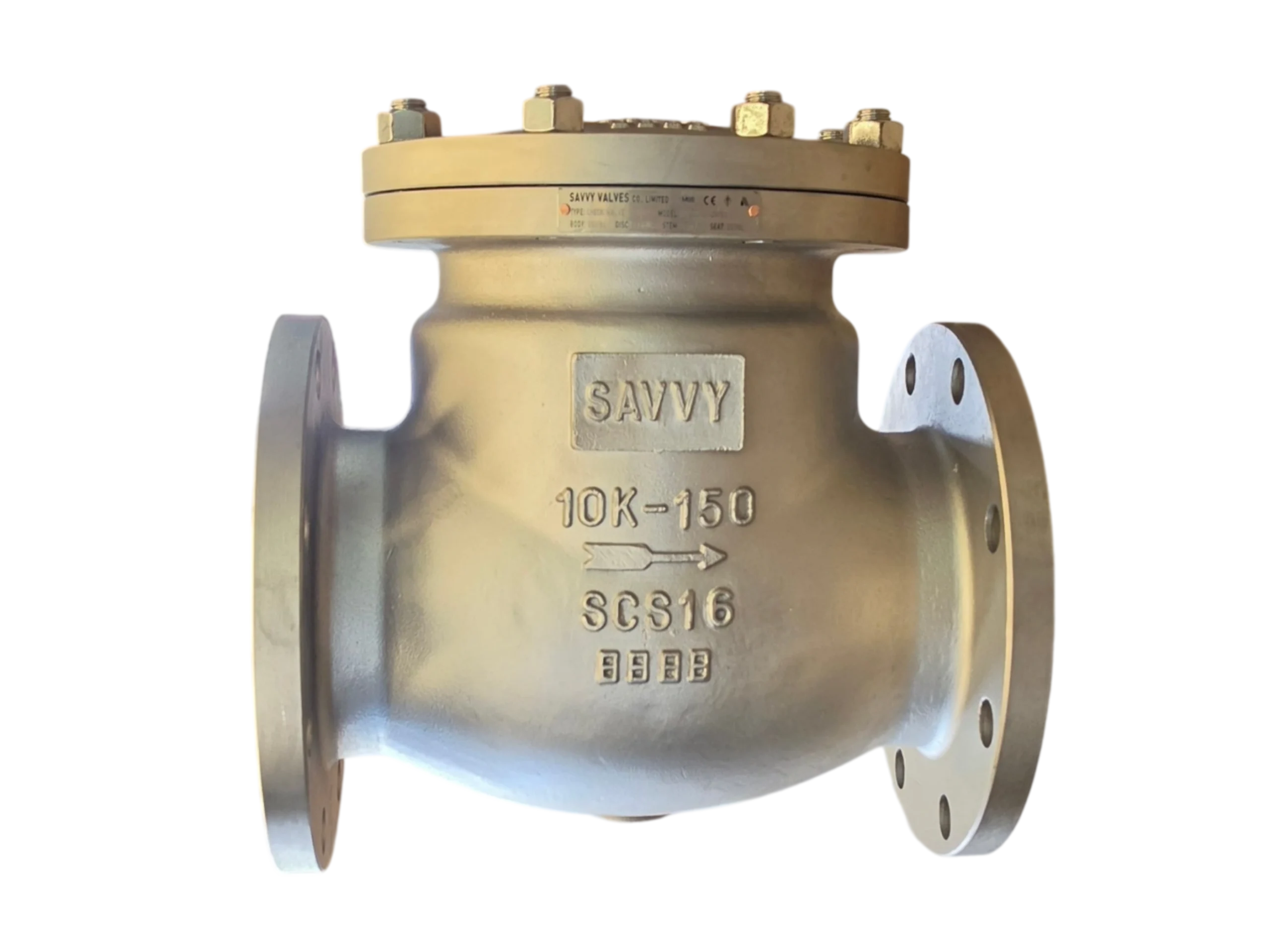 Stainless Steel Flanged Check Valve (JIS 10K / ANSI 150) - Image 2