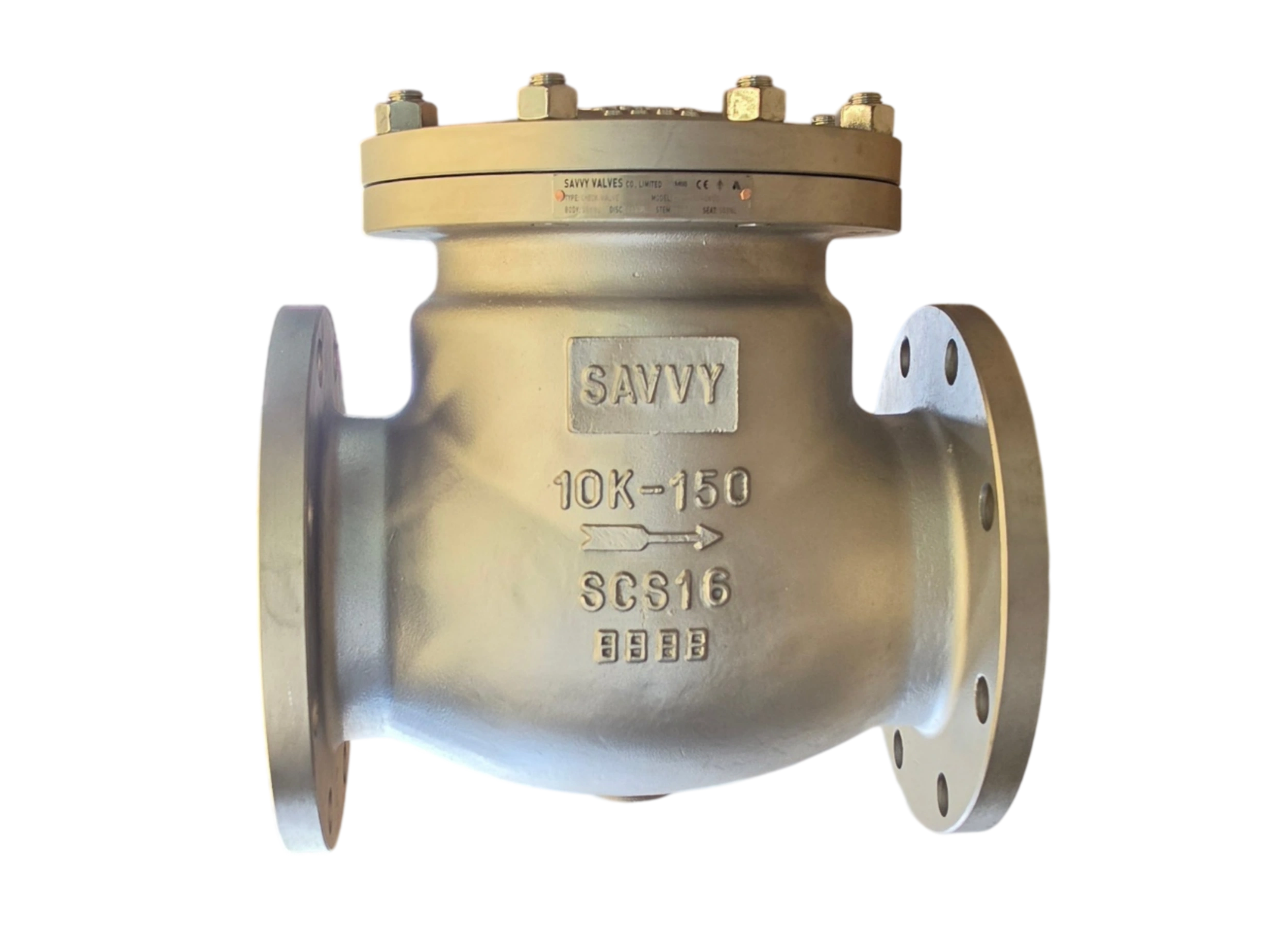 Stainless Steel Flanged Check Valve (JIS 10K / ANSI 150) - Image 4